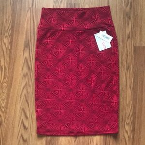 Red Holiday Cassie Skirt